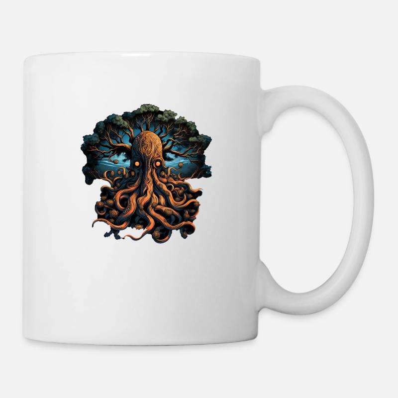 Oktopusbaum 3 - Tasse - Weiß