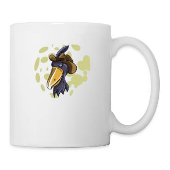 Schuhschnabel Vogel Ornithologe Wald I Geschenk - Tasse - Weiß - Rechts