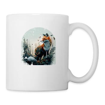 Fox Nature Forest Environmental Protection Climate Protection - Mug - white - Right