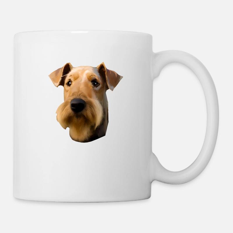Airedale Terrier - Mug blanc - blanc