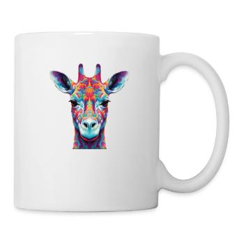 Girafe psychédélique - Mug blanc - blanc - Droite