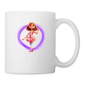 Ballet girl purple - Mug - white - Right