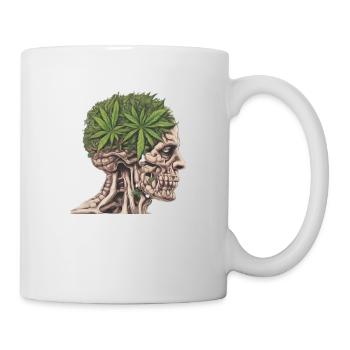 Weed in my head - Mug - white - Right
