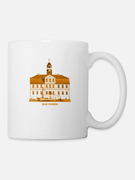 Bad Düben Town Hall Dübener Heide Kurstadt Sachsen - Mug - white