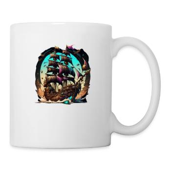 Pirate ship - Tasse - Weiß - Rechts