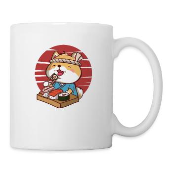 Shiba Inu Chien Sushi Japon Akita I Cadeau - Mug blanc - blanc - Droite