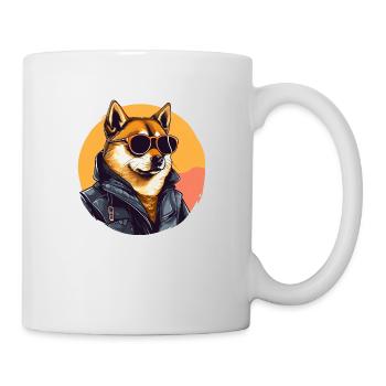 Chien Shiba | Graphisme streetwear - Mug blanc - blanc - Droite