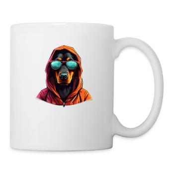 Strength in the Line | Doberman Outline - Mug - white - Right