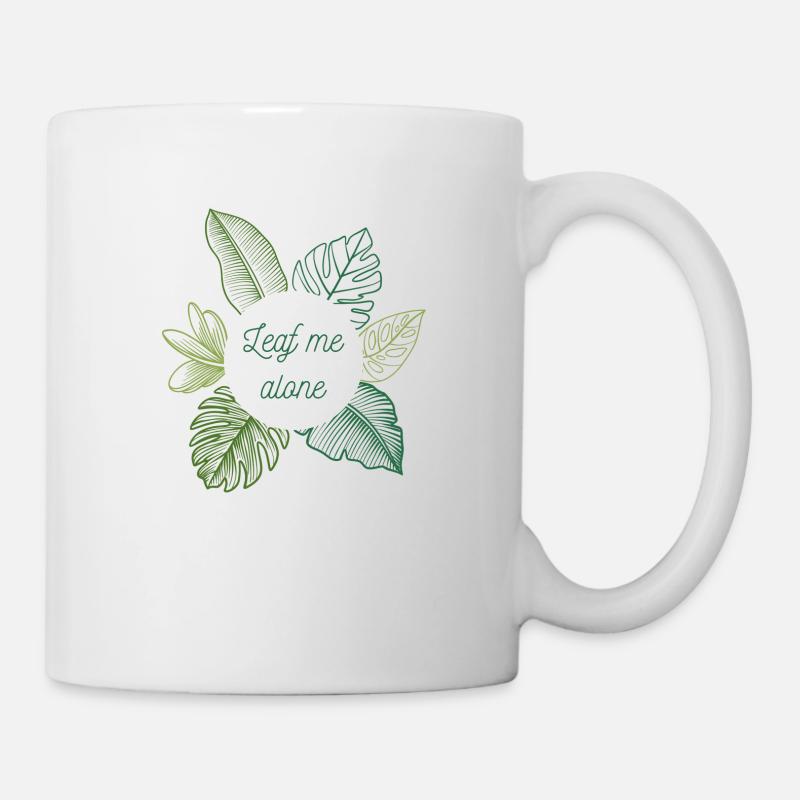 Leaf me alone - Tasse - Weiß