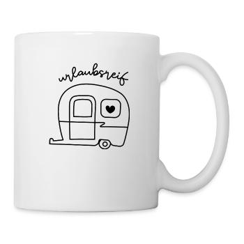 urlaubsreif - Tasse - Weiß - Rechts