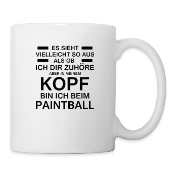 Paintball Airsoft - Tasse - Weiß - Rechts