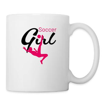 Soccer Girl Fallrückzieher - Tasse - Weiß - Rechts