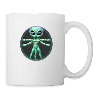 Alien de Vinci - Tasse - Weiß - Rechts