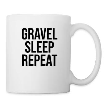 Gravel Sleep Repeat Road Bike Gravel Bike - Mug - white - Right