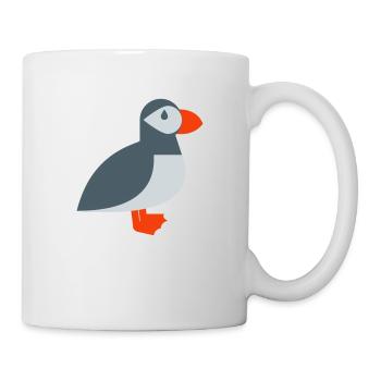 Puffin bird - Mug - white - Right