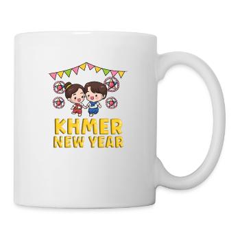 Cambodge Khmer Nouvel An Choul Chnam I Cadeau - Mug blanc - blanc - Droite
