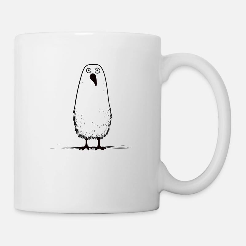 Quirky Bird II - Tasse - Weiß