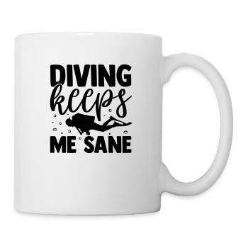 Diving Diving Saying - Mug - white - Right