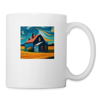 Weizenfeld im Norden Bayerns - Tasse - Weiß - Rechts