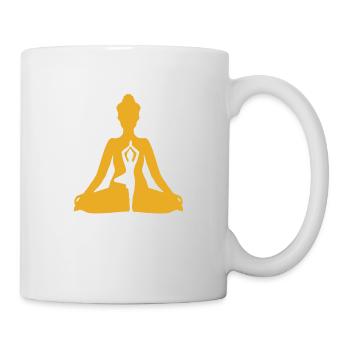 11 Siddhasana Yoga - Vrikshasana | Dorado - Background - Mug - white - Right