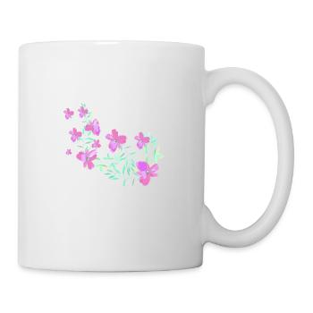 oleander,flower,lotus,vine,floral,flowers - Mug - white - Right