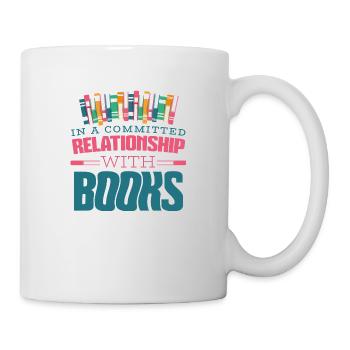 Buch Geschenk Bücher Leser Buchliebhaber Lesen - Tasse - Weiß - Rechts