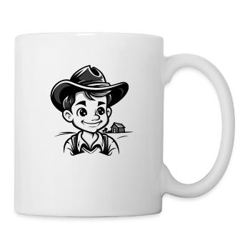 der cartoon Country Boy - Tasse - Weiß - Rechts