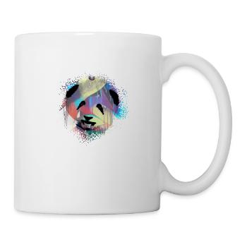 Panda, ours panda, ours, graffitis, colorés - Mug blanc - blanc - Droite