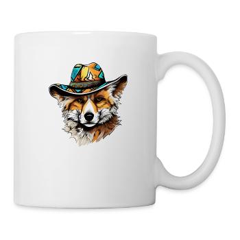 Cooler Fuchs des Sommers - Tasse - Weiß - Rechts