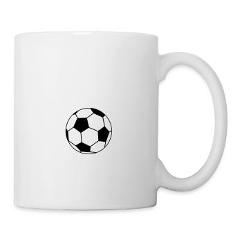 Fußball-Fieber (weiß-weißer Ball) - Tasse - Weiß - Rechts