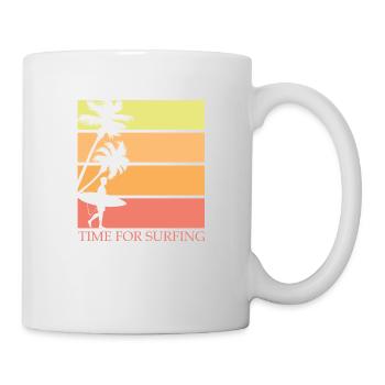 Planche de surf Surfer Sports nautiques - Mug blanc - blanc - Droite