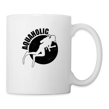Lustiges Taucher Bild Humor Geschenkidee - Tasse - Weiß - Rechts