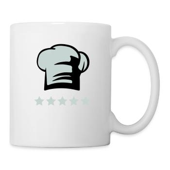 Chef's hat 5 star chef - Mug - white - Right