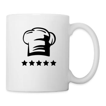 Chef's hat 5 star chef - Mug - white - Right