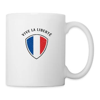 Vive La Liberté - Es Lebe die Freiheit - Tasse - Weiß - Rechts
