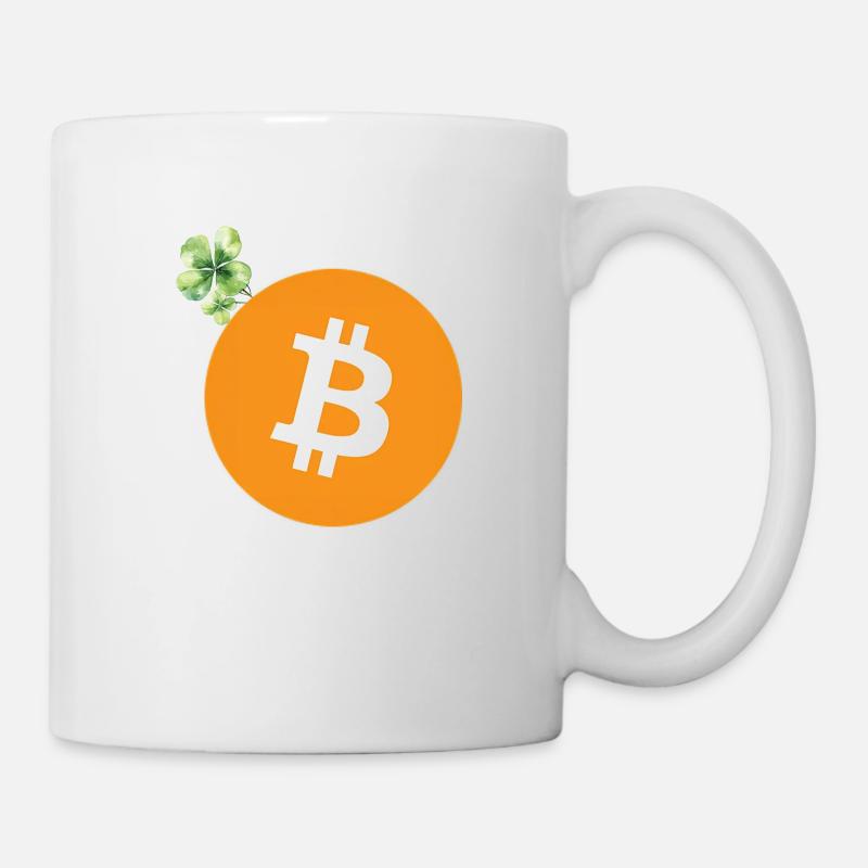 Bitcoin Shamrock - Mug - white