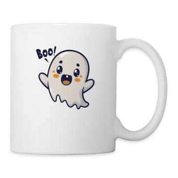 Spooky Cute Kawaii Ghost Design – Boo - Mug - white - Right