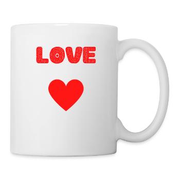 Liebe - Tasse - Weiß - Rechts