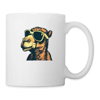 Kamel mit Sonnenbrille - Tasse - Weiß - Rechts