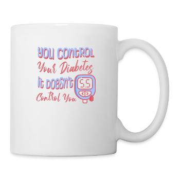 Soutien aux diabétiques - Mug blanc - blanc - Droite