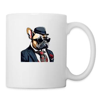 French Bulldog T Shirt Dog funny dog design Dogs - Mug - white - Right