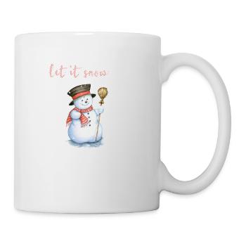 let it snow - Tasse - Weiß - Rechts