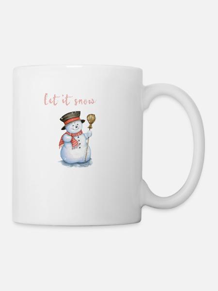 let it snow - Tasse - Weiß