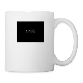 CHUTE SEPT FOIS - Mug blanc - blanc - Droite