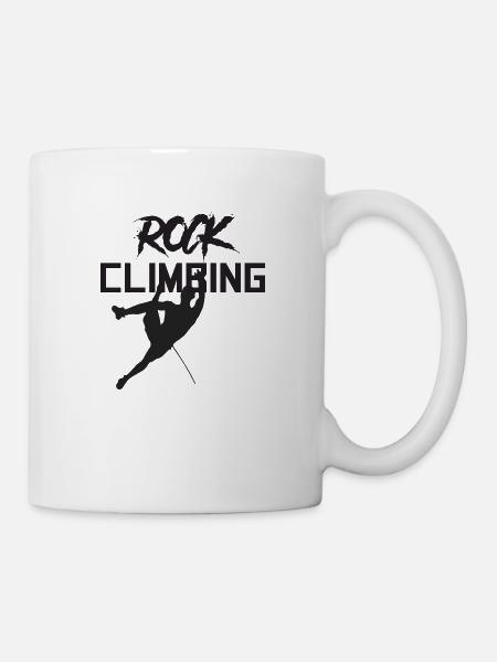 Rock Climbing - Tasse - Weiß