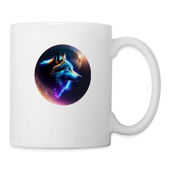Wolf - Tasse - Weiß - Rechts