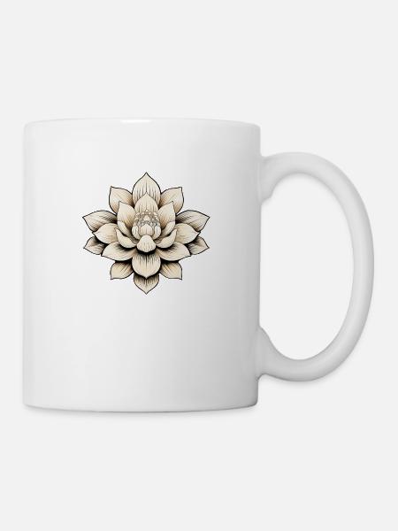 Lotusblüte - Tasse - Weiß