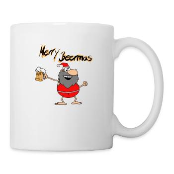 Merry Beermas - Tasse - Weiß - Rechts