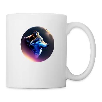Wolf - Tasse - Weiß - Rechts
