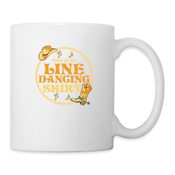 Ceci est ma chemise de danse en ligne Western Country Musi - Mug blanc - blanc - Droite